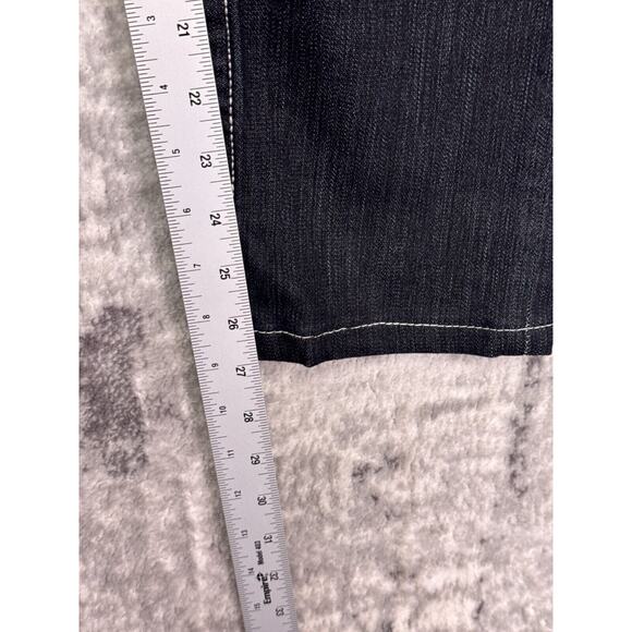 Vintage True Religion Jeans 28 Womens Y2K Low Rise Flap Pocket Dark Embroidered - Picture 5 of 8